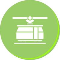 Tram Car Icon Design vector