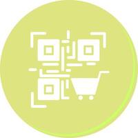 QR Code Shopping Icon Design vector
