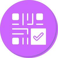 QR Code Checkout Icon Design vector