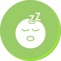 Sleeping Face Icon Design vector