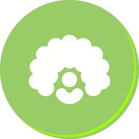 Clown Wig Icon Design vector