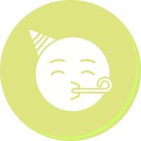 Partying Face Icon Design vector