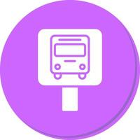 Bus Stop Icon Design vector