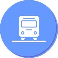Oncoming Bus Icon Design vector