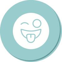 Zany Face Icon Design vector