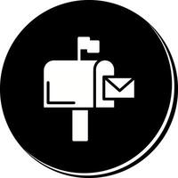 Mailbox Flag Icon Design vector