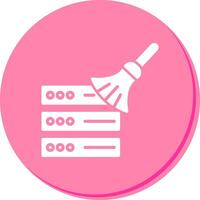 Data Cleaning Icon Design vector