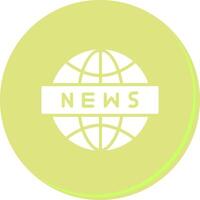 News Globe Icon Design vector