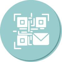 QR Code Email Icon Design vector