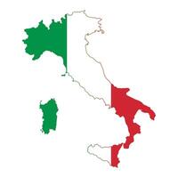 Italy Map Flag design illustration free editable for design template of Europe Country material vector