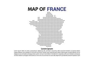 France Europe country Map Island Dotted Style Flat Design Editable . Suitable for Content Element or background modern vector