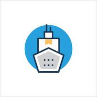A ship icon on a white background vector