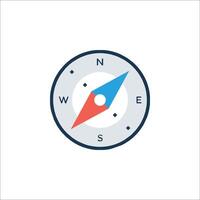 A compass icon on a white background vector