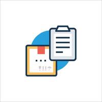 A clipboard and a clipboard icon vector