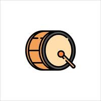A drum icon on a white background vector