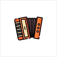 An accordion icon on a white background vector
