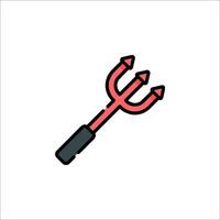 Devil's trowel icon illustration vector