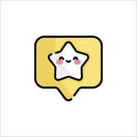A star with a smiley face on it vector