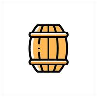 A barrel icon on a white background vector