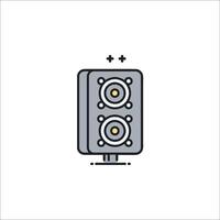 A speaker icon with two speakers on top vector