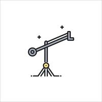 A drawing of a crane on a white background vector