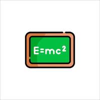 The equation on a blackboard vector