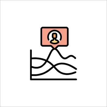 A person is standing on a wave with a map icon vector