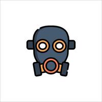 A gas mask icon on a white background vector