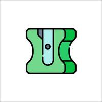 A green and black stapler icon on a white background vector
