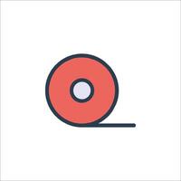A roll of tape icon on a white background vector