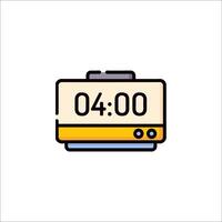 A clock icon on a white background vector