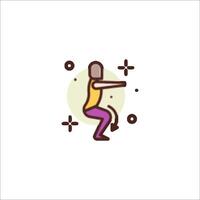 A man doing a dance with a ball vector