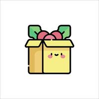A cute little gift box with a red bow on it vector