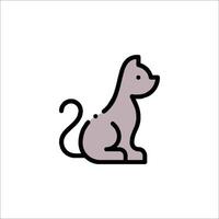 A cat icon on a white background vector