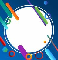 Colorful abstract background with circles and lines vector