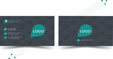 Business card design with mockup vector