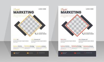 Best marketing flyer design for any company vector