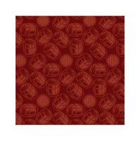 background with barrels for drinks on brown background vector