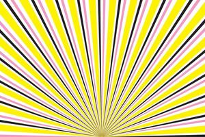 simple abstract yellow black pink color sunburst pattern a yellow and pink background with a yellow and pink and black design vector