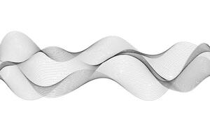 simple abstract black color creative geometric wavy line pattern a white wave with a white background vector