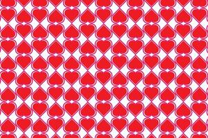 simple abstract red pink color creative love heart pattern red hearts on a white background vector