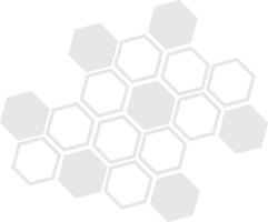 simple abstract grey ash color honeycomb polygon pattern vector