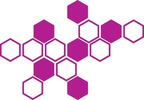 simple abstract dark purple color honeycomb polygon pattern vector