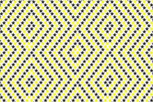 simple abstract yellow black color star creative pattern the pattern of the yellow and white geometric shapes on the yellow background vector