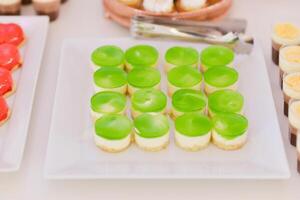 Elegant Sweets Display at Wedding Reception photo
