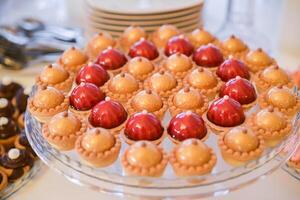 Elegant Sweets Display at Wedding Reception photo