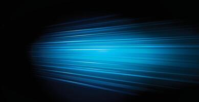 Blue speed technology background. Abstract light line movement vector