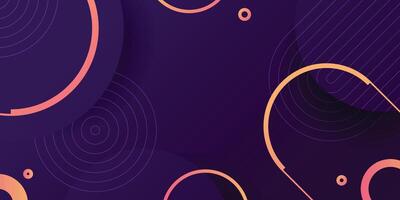 Geometric abstract dark background. Minimal shape bright color. vector