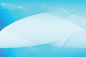 Blue abstract wave background with copy space vector