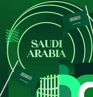 A modern banner design with gradient green background, perfect for National Day or other big events. vector